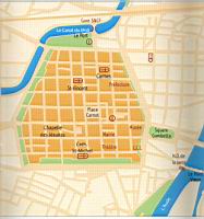Carcassonne, Bastide St-Louis, Plan